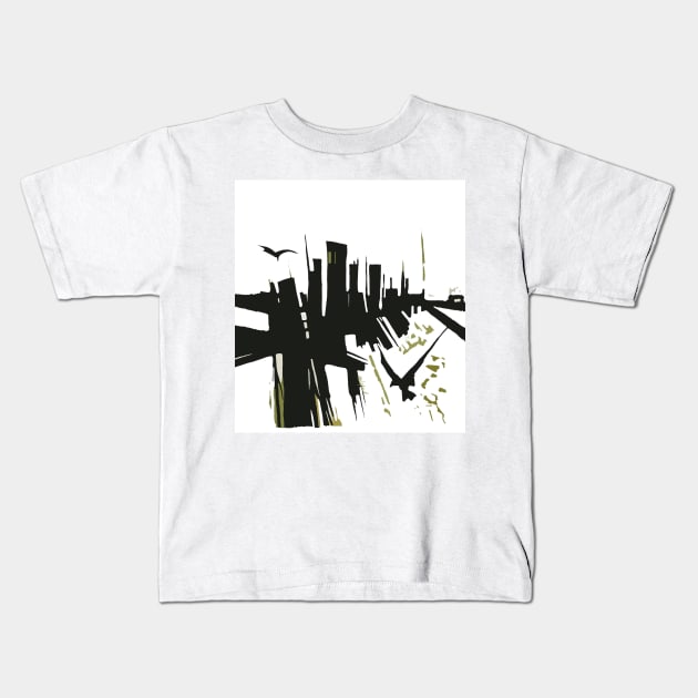 Cityscape Kids T-Shirt by Stufnthat